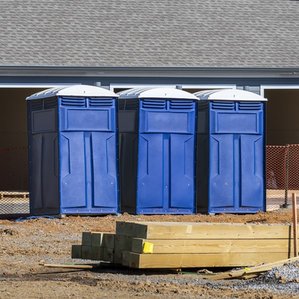 how often are the porta potties cleaned and serviced during a rental period in Midway Pennsylvania